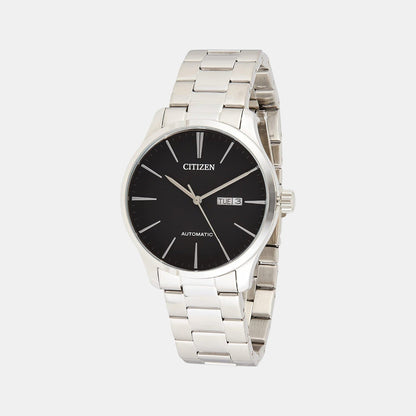 Citizen Men Automatic Black Dial Analog Stainless Steel Watch Nh8350-83E