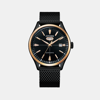 Citizen Men Automatic Black Dial Analog Stainless Steel Watch Nh8396-82E