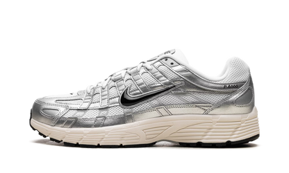 Nike P 6000 White Metallic Silver Flat Silver Black, front