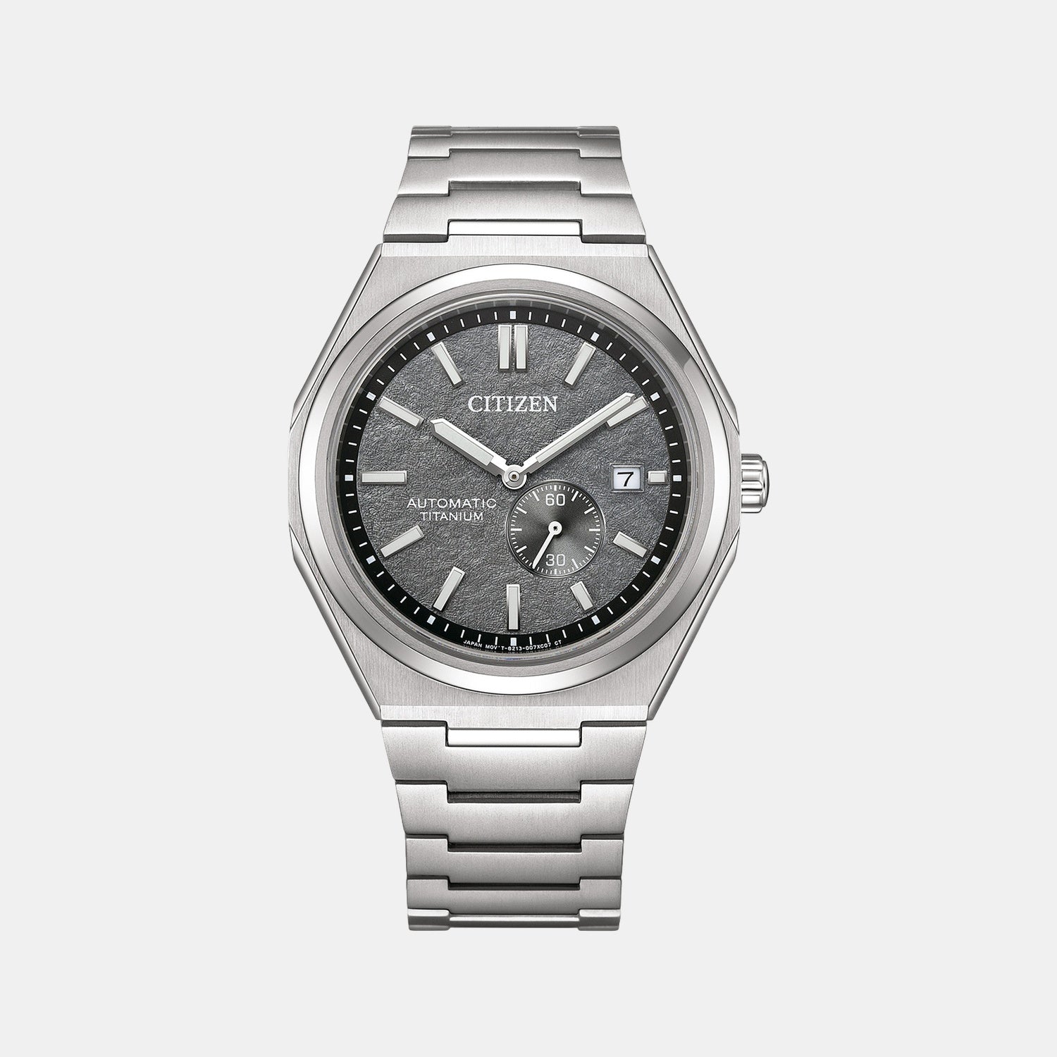 Citizen Zenshin Men Automatic Grey Dial Analog Titanium Watch Nj0180-80H