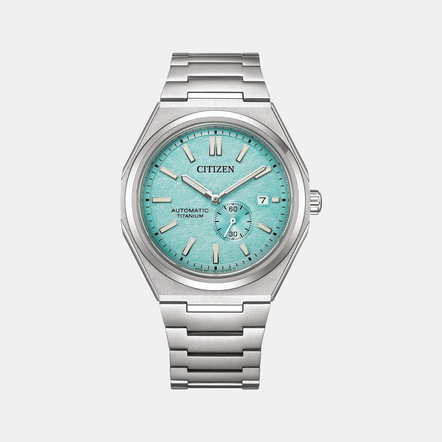 Citizen Zenshin Men Automatic Blue Dial Analog Titanium Watch Nj0180-80M