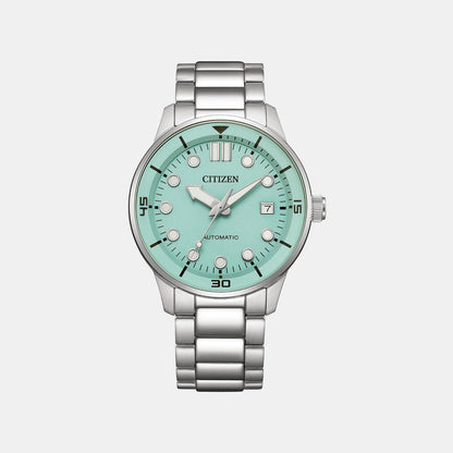 Citizen Men Automatic Blue Dial Analog Stainless Steel Watch Nj0191-83M