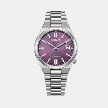 Citizen Tsuyosa Men Automatic Purple Dial Analog Stainless Steel Watch Nj0200-50W
