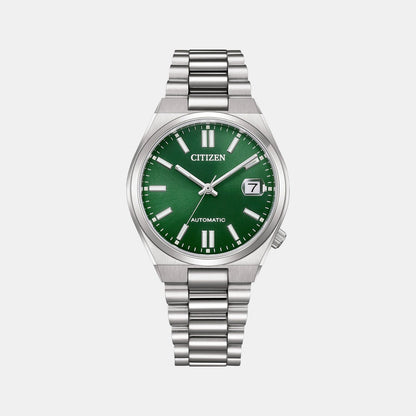 Citizen Tsuyosa Unisex Automatic Green Dial Analog Stainless Steel Watch Nj0200-50X