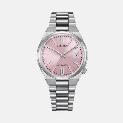 Citizen Tsuyosa Women Automatic Pink Dial Analog Stainless Steel Watch Nj0200-50Z