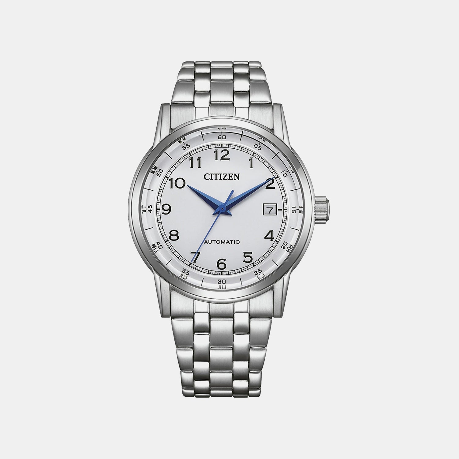 Citizen Men Automatic White Dial Analog Stainless Steel Watch Nj0210-56A