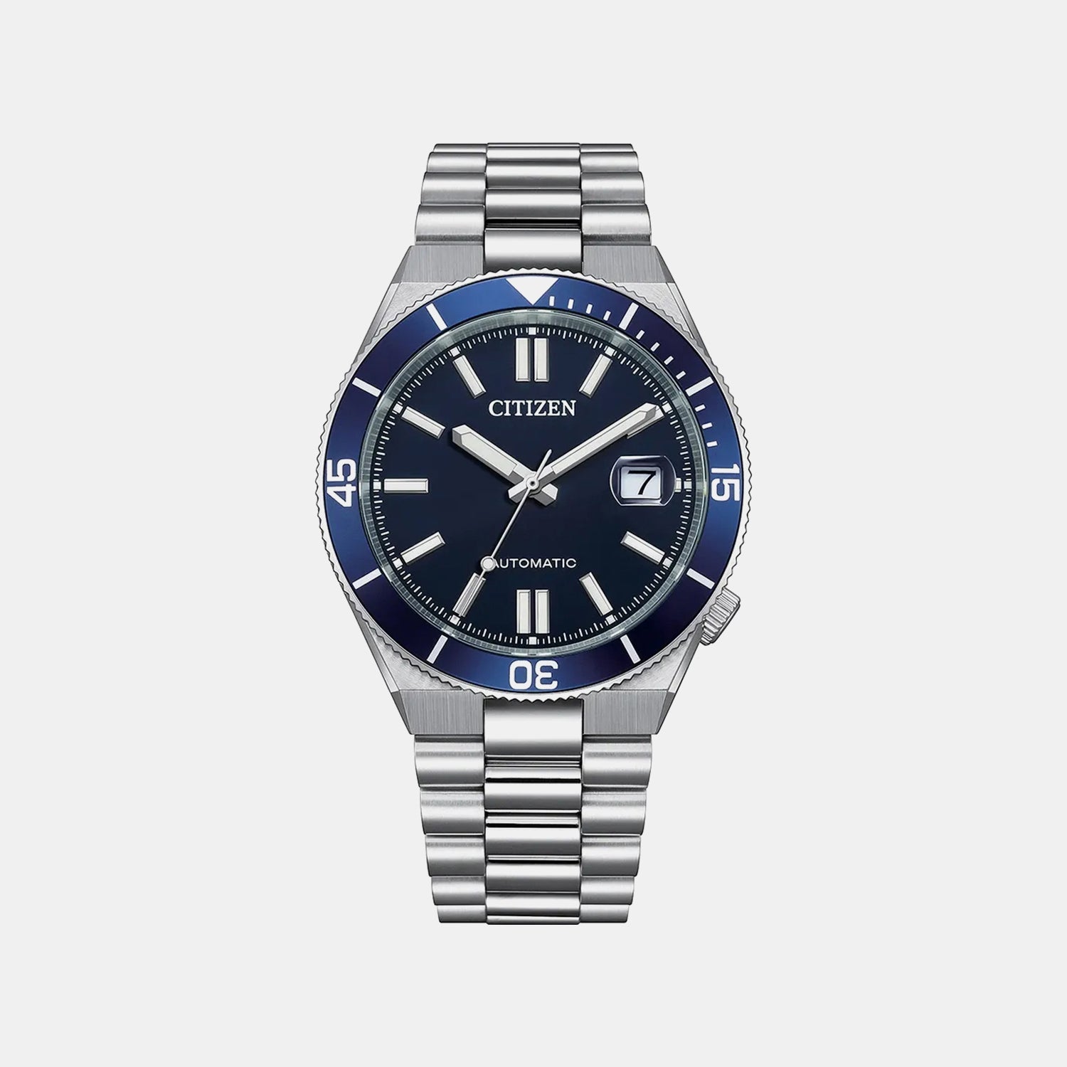 Citizen Tsuyosa Shore Men Automatic Blue Dial Analog Stainless Steel Watch Nj0230-59L