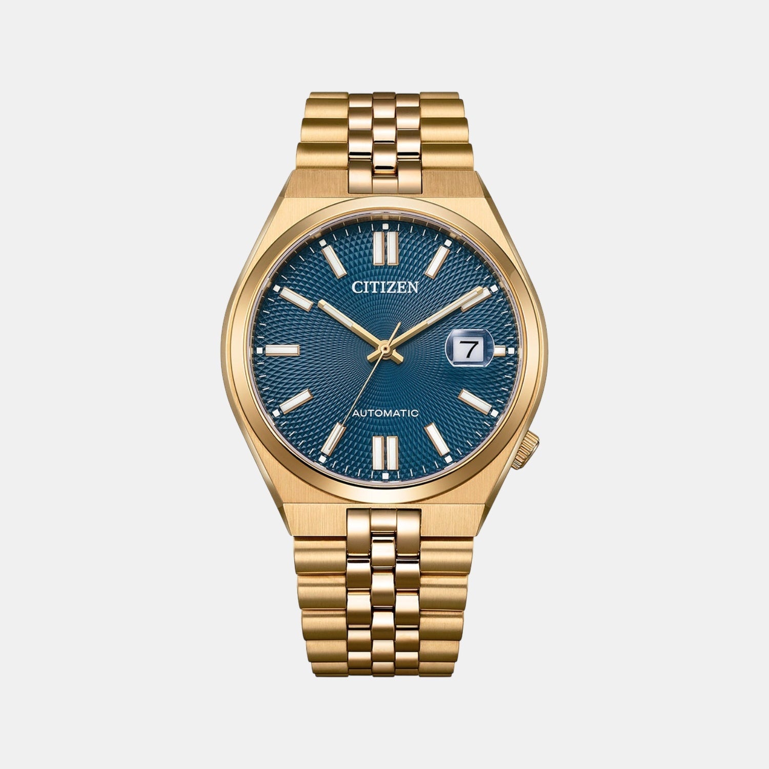 Citizen Tsuyosa 60 Men Automatic Blue Dial Analog Stainless Steel Watch Nk0023-57L