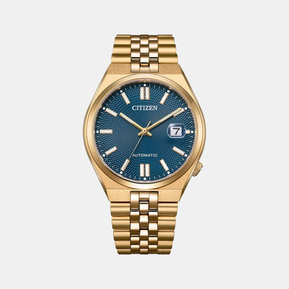 Citizen Tsuyosa 60 Men Automatic Blue Dial Analog Stainless Steel Watch Nk0023-57L