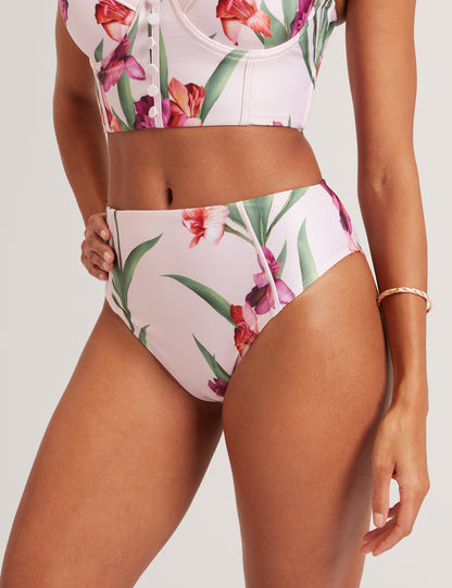 Ted Baker Avelea Floral Print High Waisted Bikini Bottoms Women's
