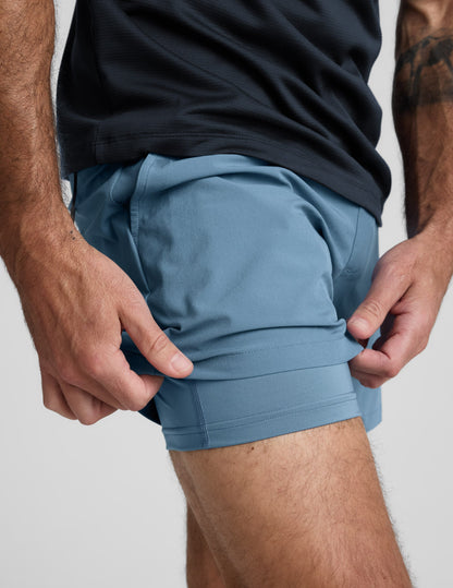 Beyond Yoga Pivotal 20 Mens Lined Short 5