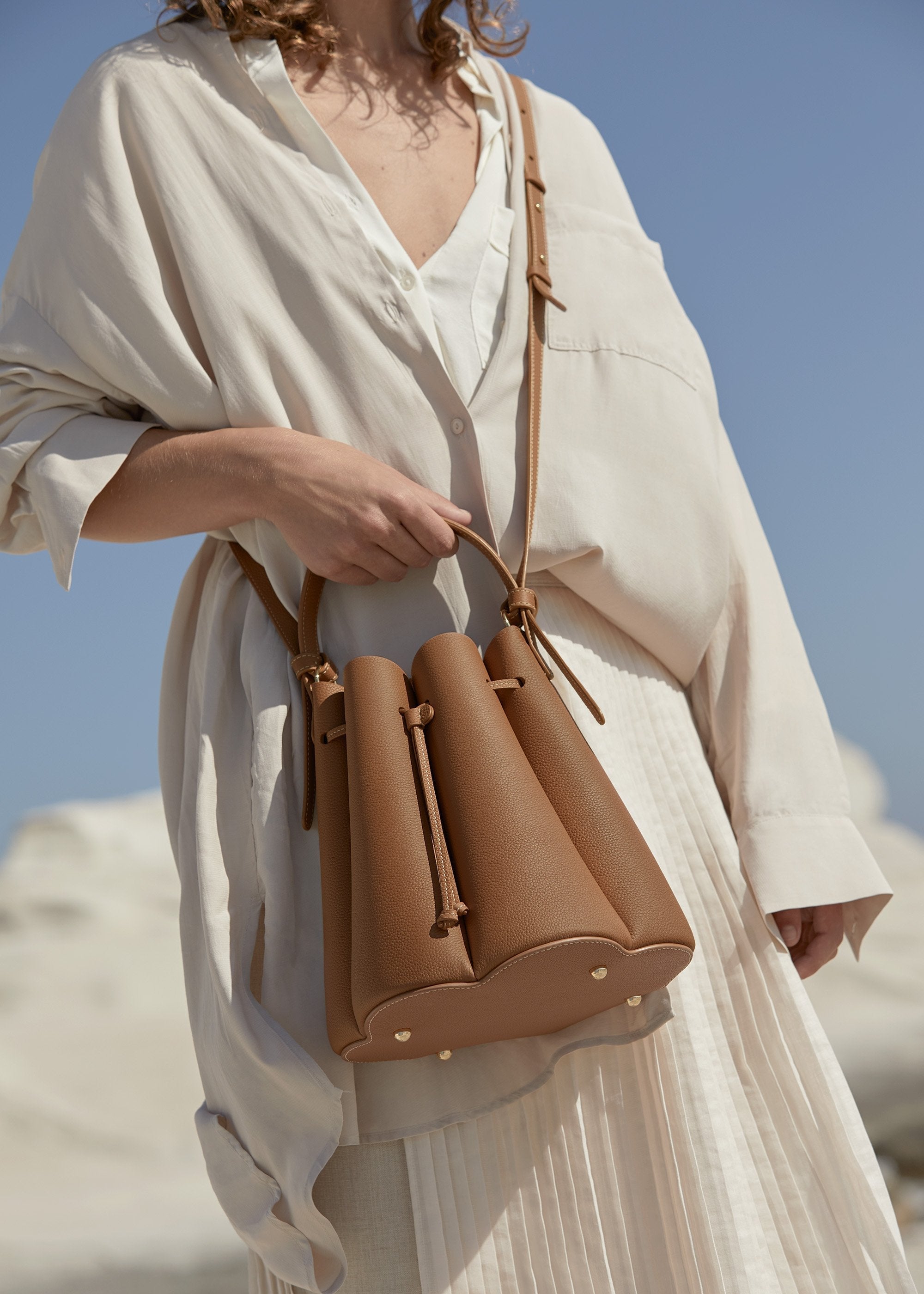 Polene Numero Huit Textured Camel