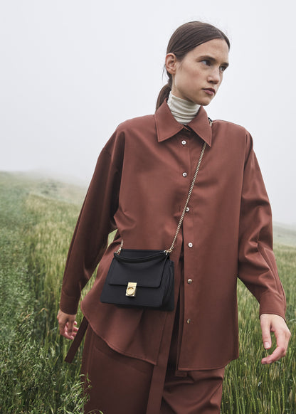 Polene Numero Sept Mini Textured Black