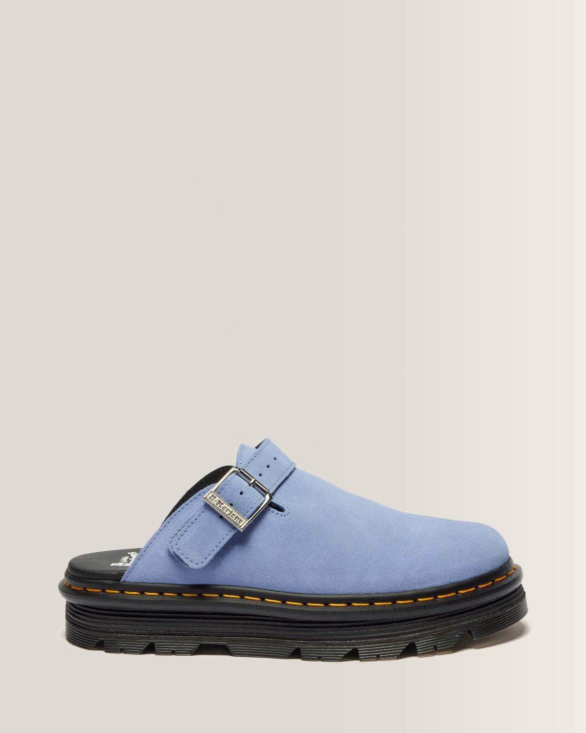 Dr Martens Zebzag Suede Casual Slingback Platform Mules - Cornflower Blue