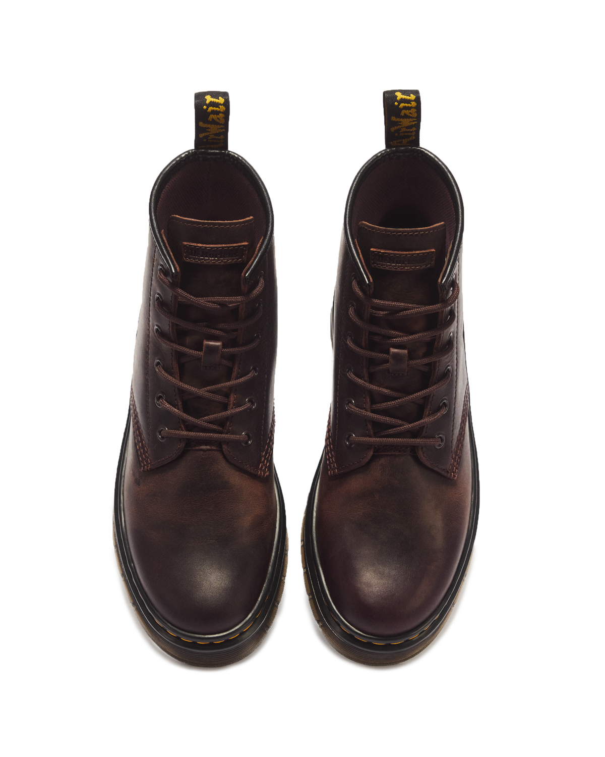 Dr Martens Brookline Chukka Crazy Horse Leather Ankle Boots - Dark Brown