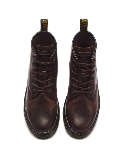 Dr Martens Brookline Chukka Crazy Horse Leather Ankle Boots - Dark Brown