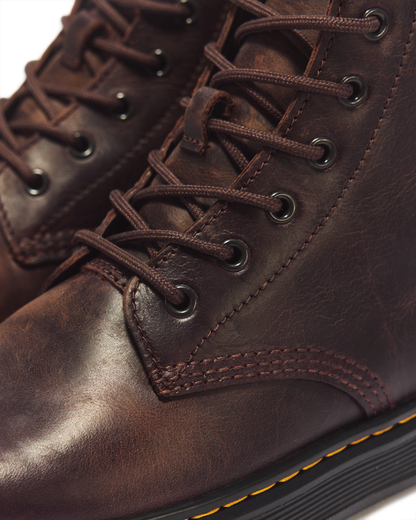 Dr Martens Brookline Chukka Crazy Horse Leather Ankle Boots - Dark Brown
