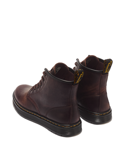 Dr Martens Brookline Chukka Crazy Horse Leather Ankle Boots - Dark Brown