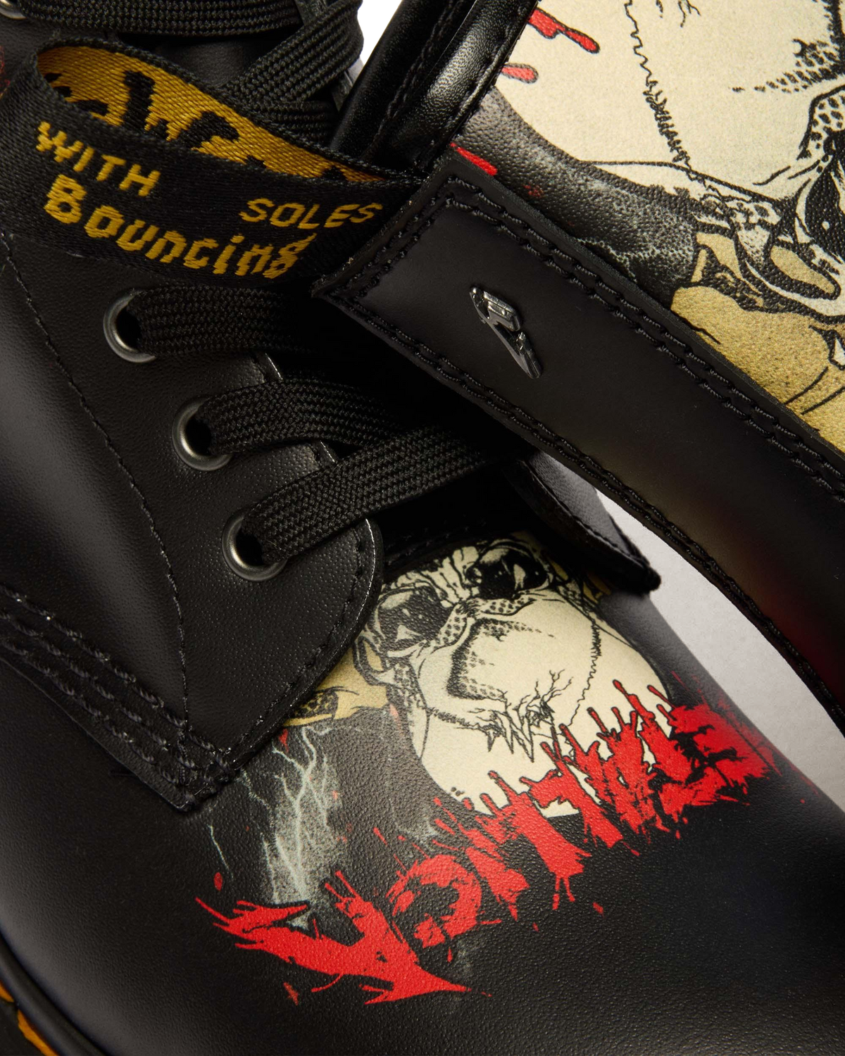 Dr Martens 1460 Metallica Skull Lightning - White+Multi