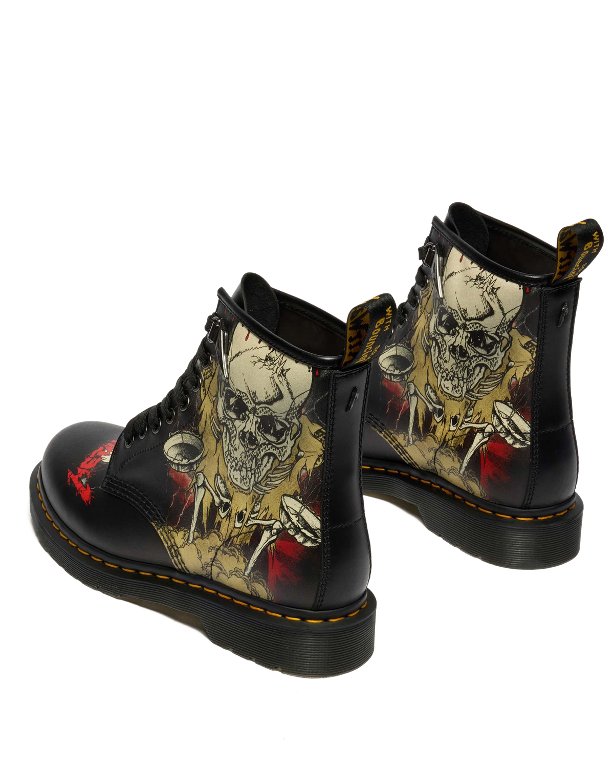 Dr Martens 1460 Metallica Skull Lightning - White+Multi