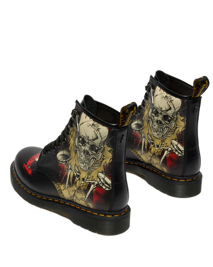 Dr Martens 1460 Metallica Skull Lightning - White+Multi