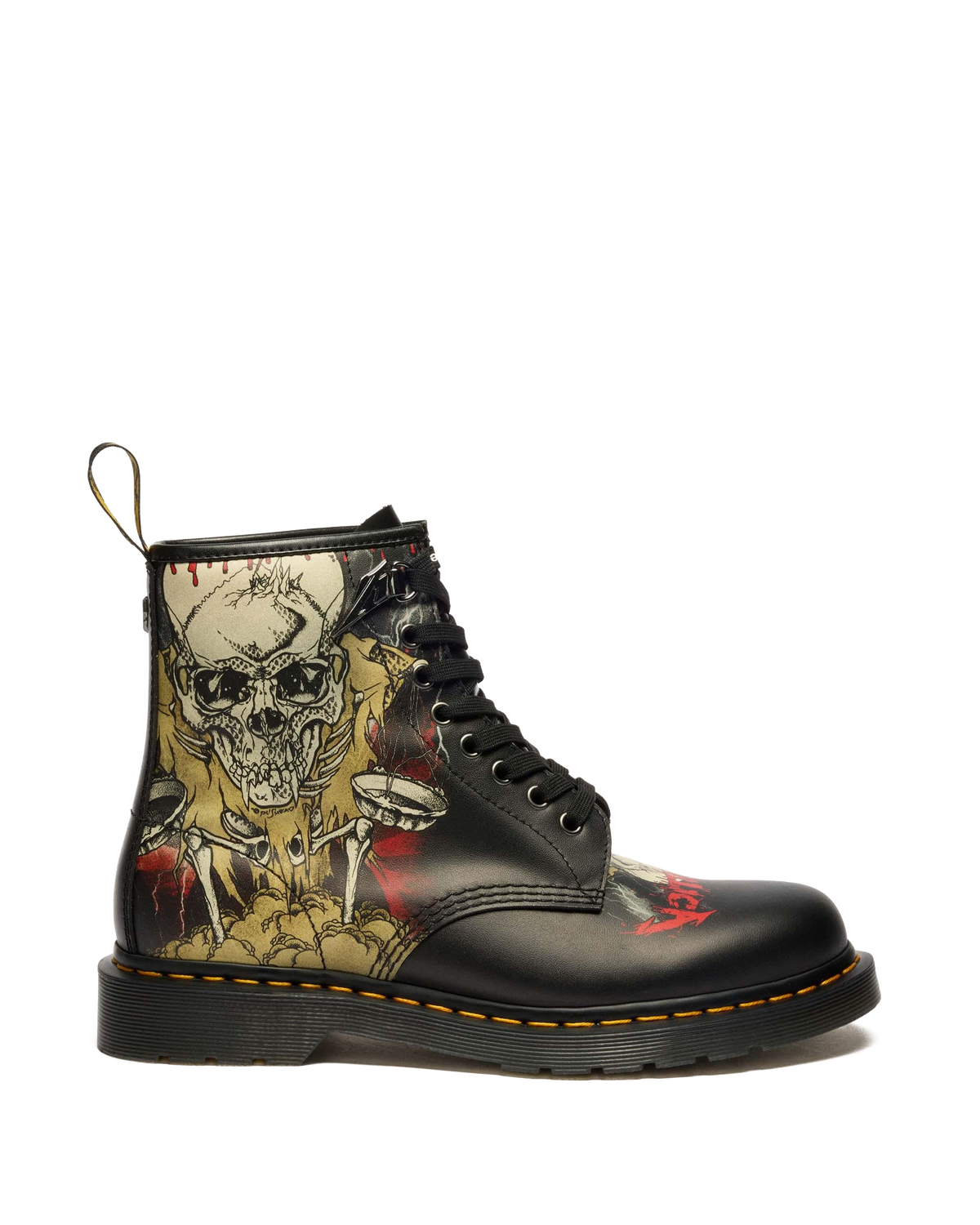 Dr Martens 1460 Metallica Skull Lightning - White+Multi