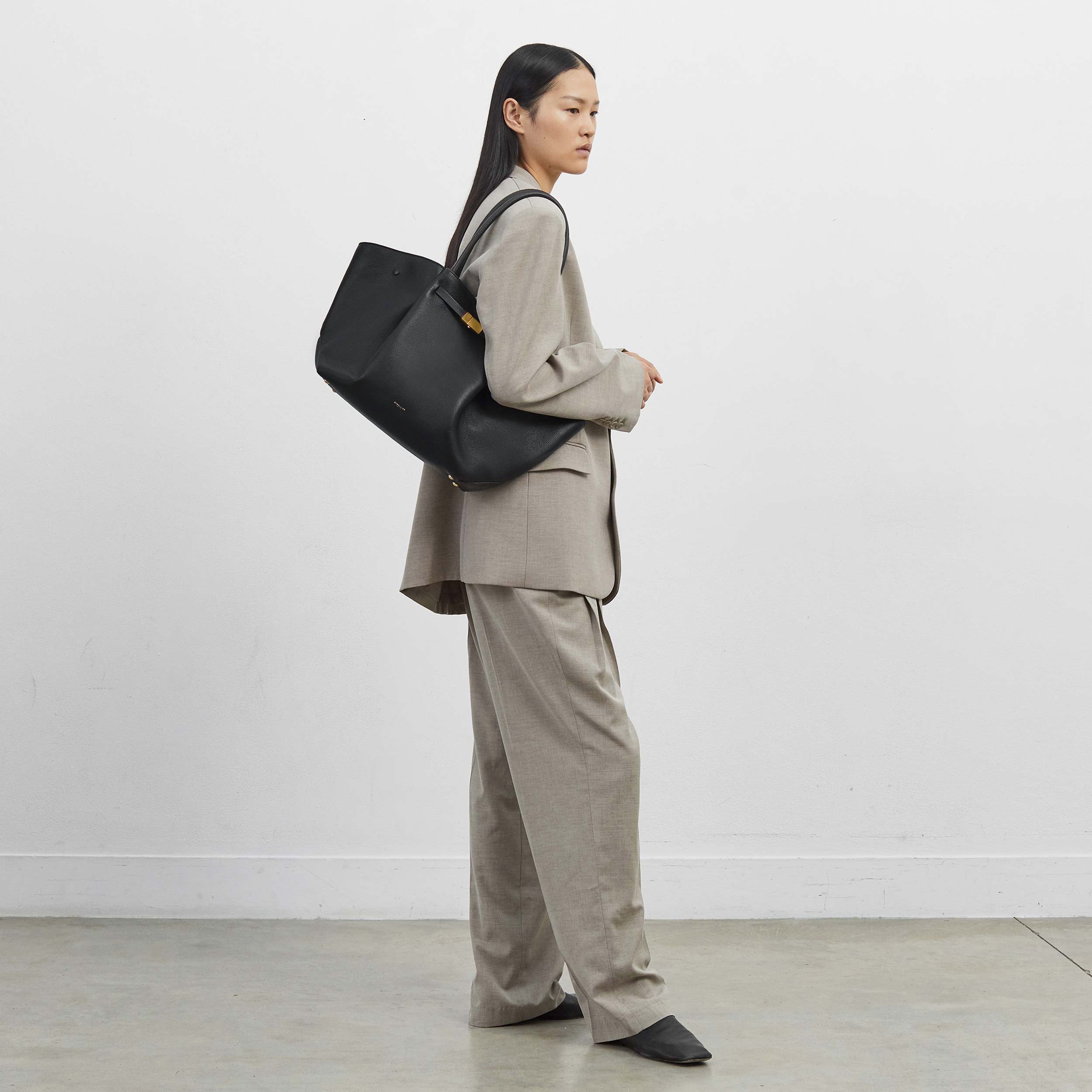 DeMellier The New York leopard-effect calf hair & black smooth
