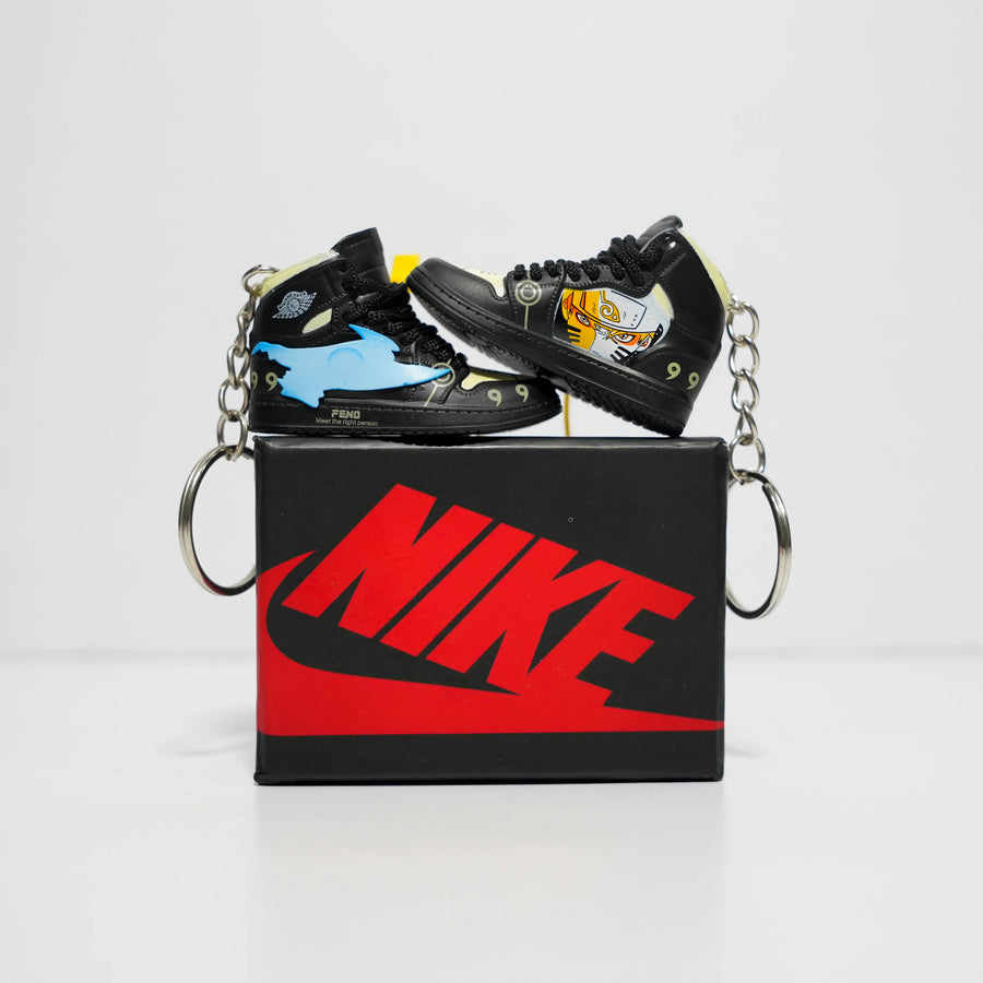 3D Sneaker Keychain With Box - Naruto Inspired