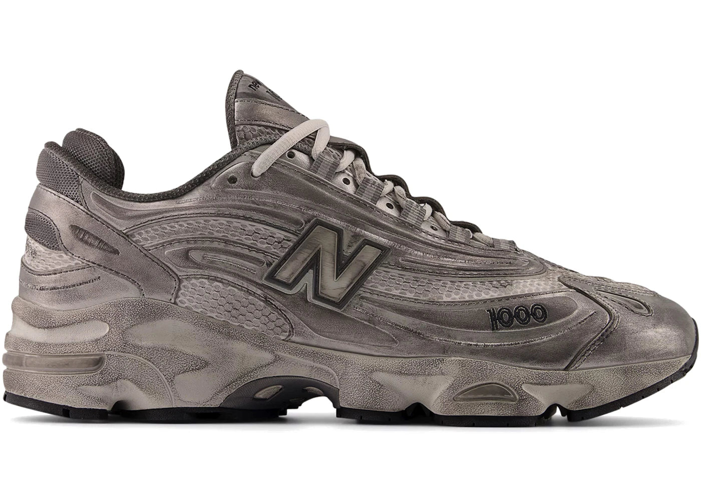 New Balance 1000 Silver Metallic Distressed
