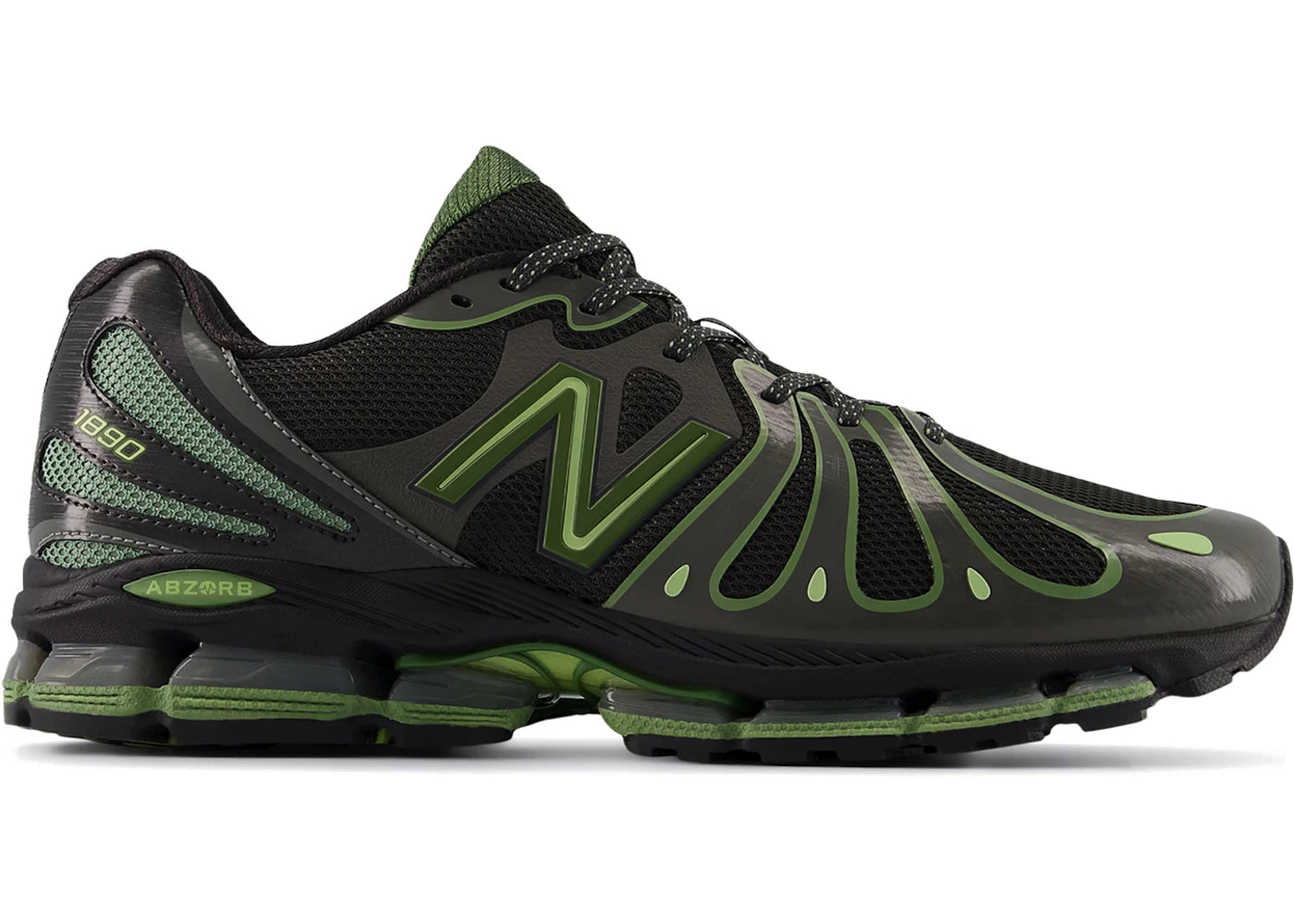 New Balance 1890 Faded Black Utility Green