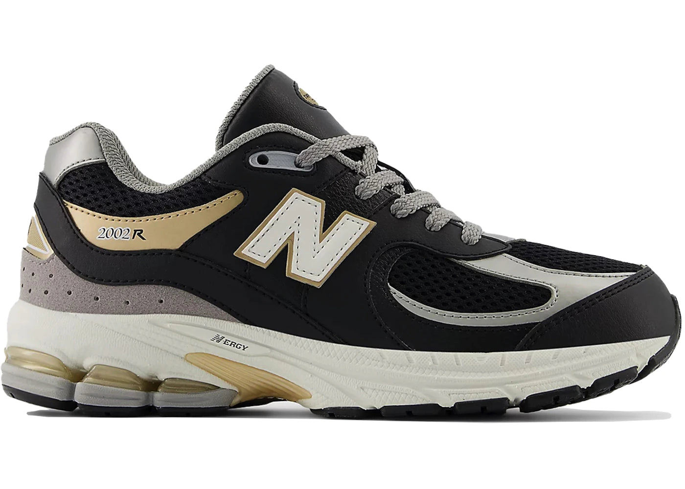 New Balance 2002R Black Sea Salt Gold Metallic (Gs)
