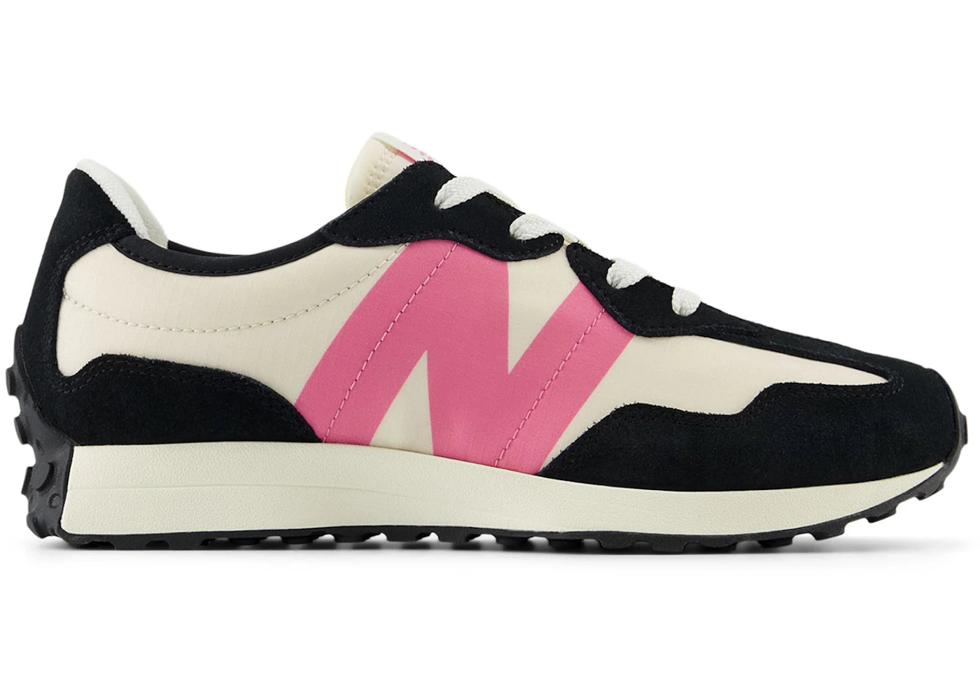New Balance 327 Black Real Pink (Gs)