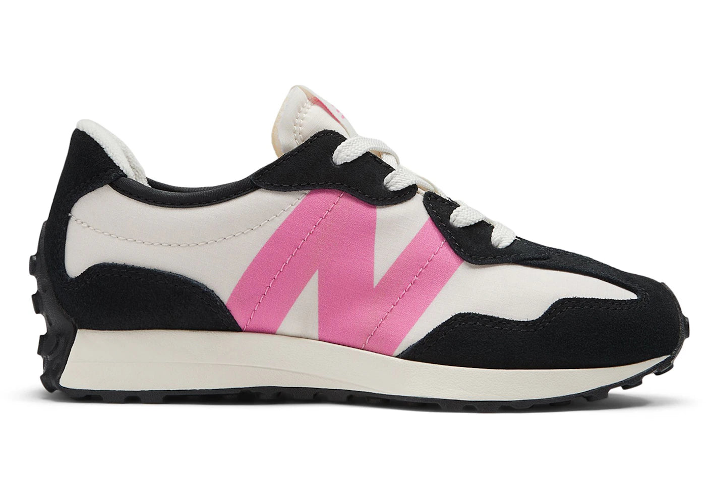 New Balance 327 Black Real Pink (Ps)
