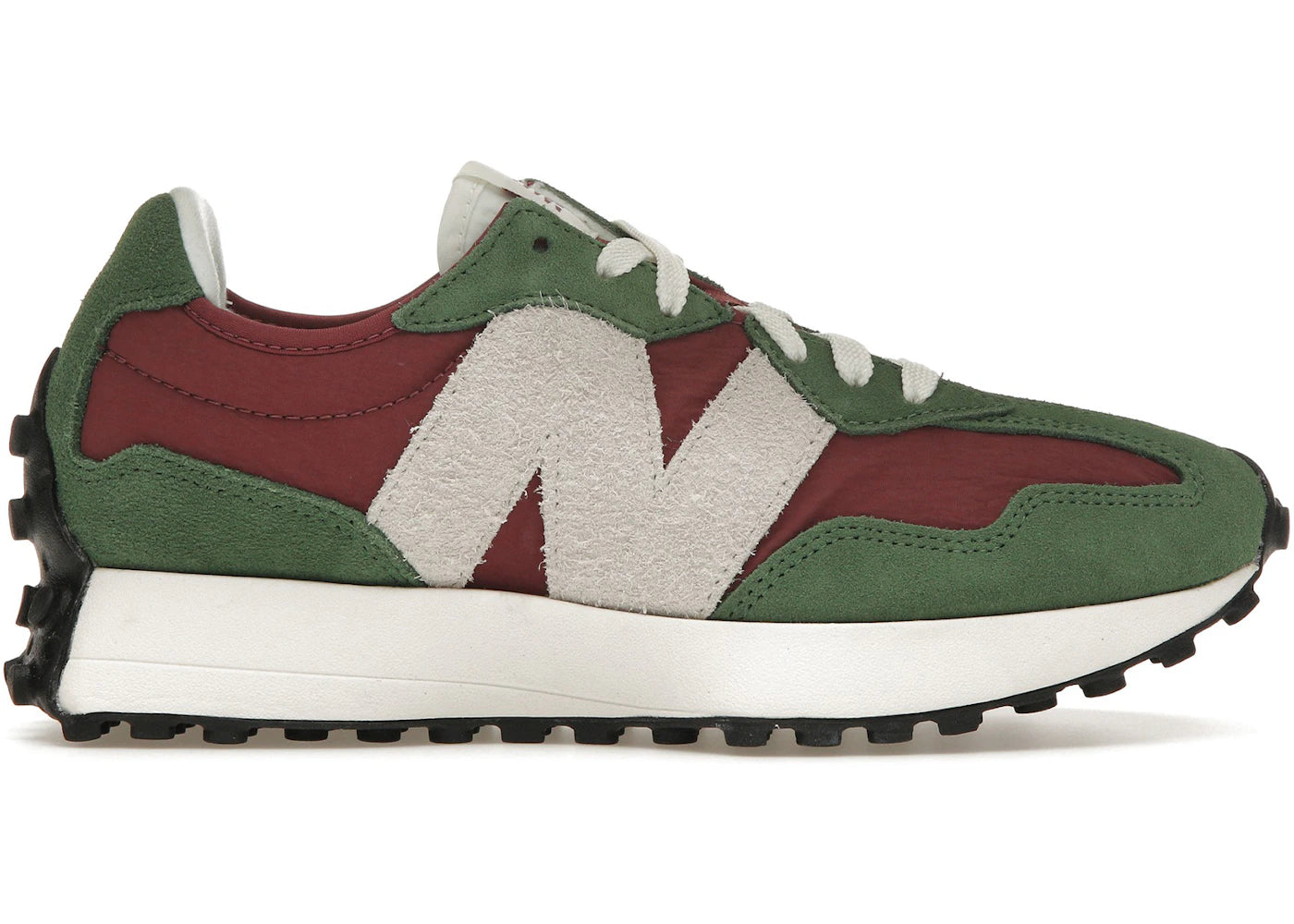 New Balance 327 Dark Green Red