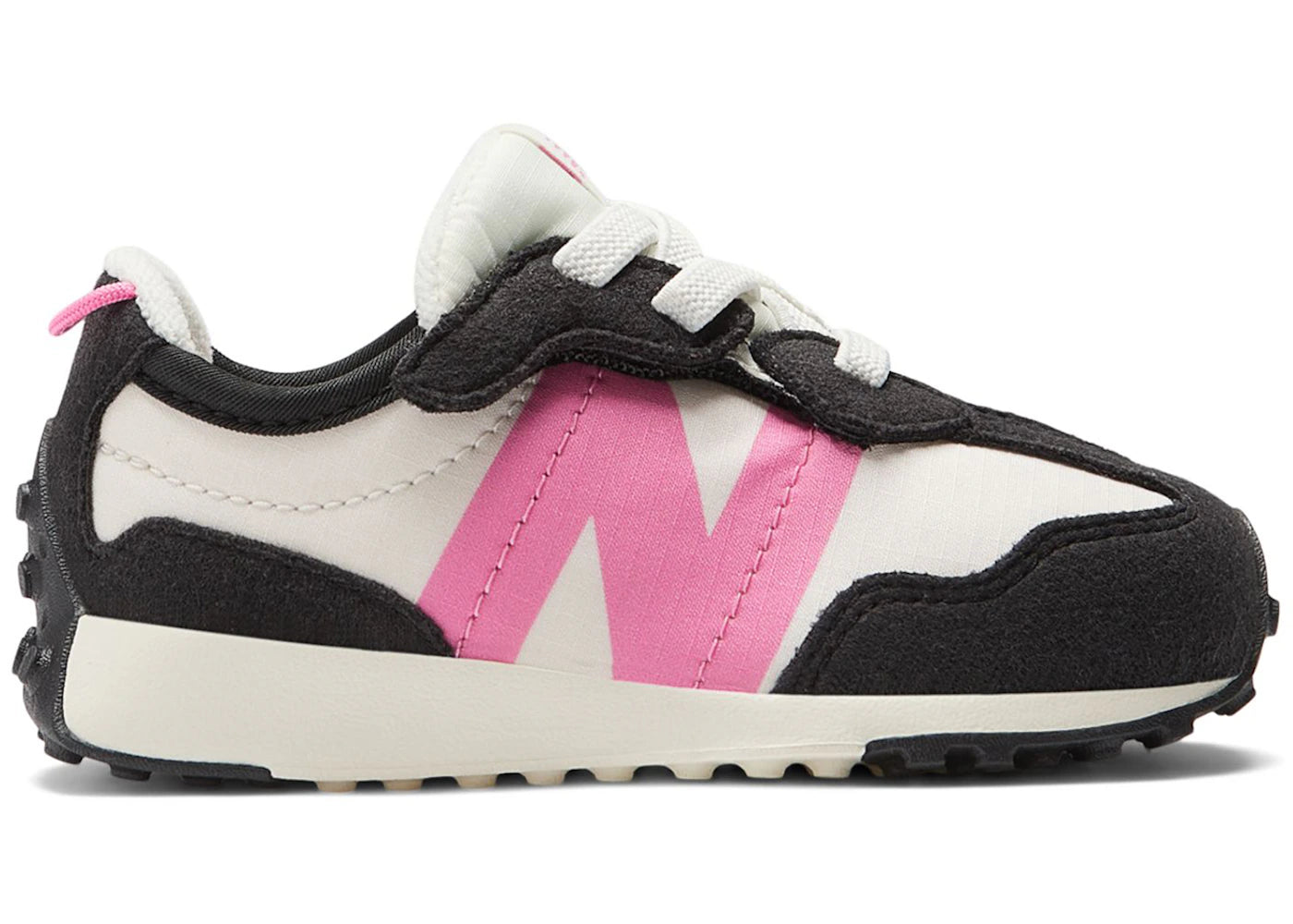New Balance 327 Hook And Loop Black Real Pink (Td)