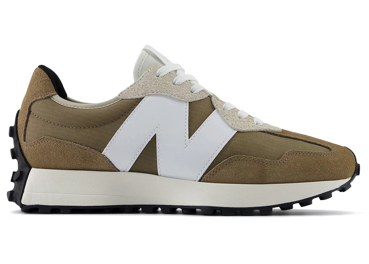new balance 327 mushroom white