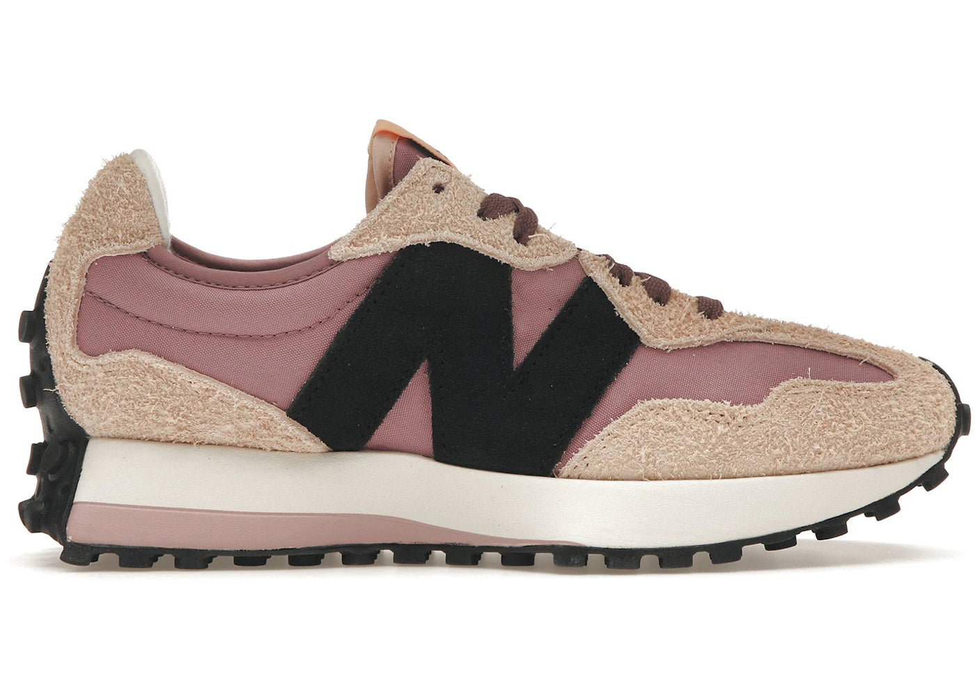 new balance 327 white black pink (women's)