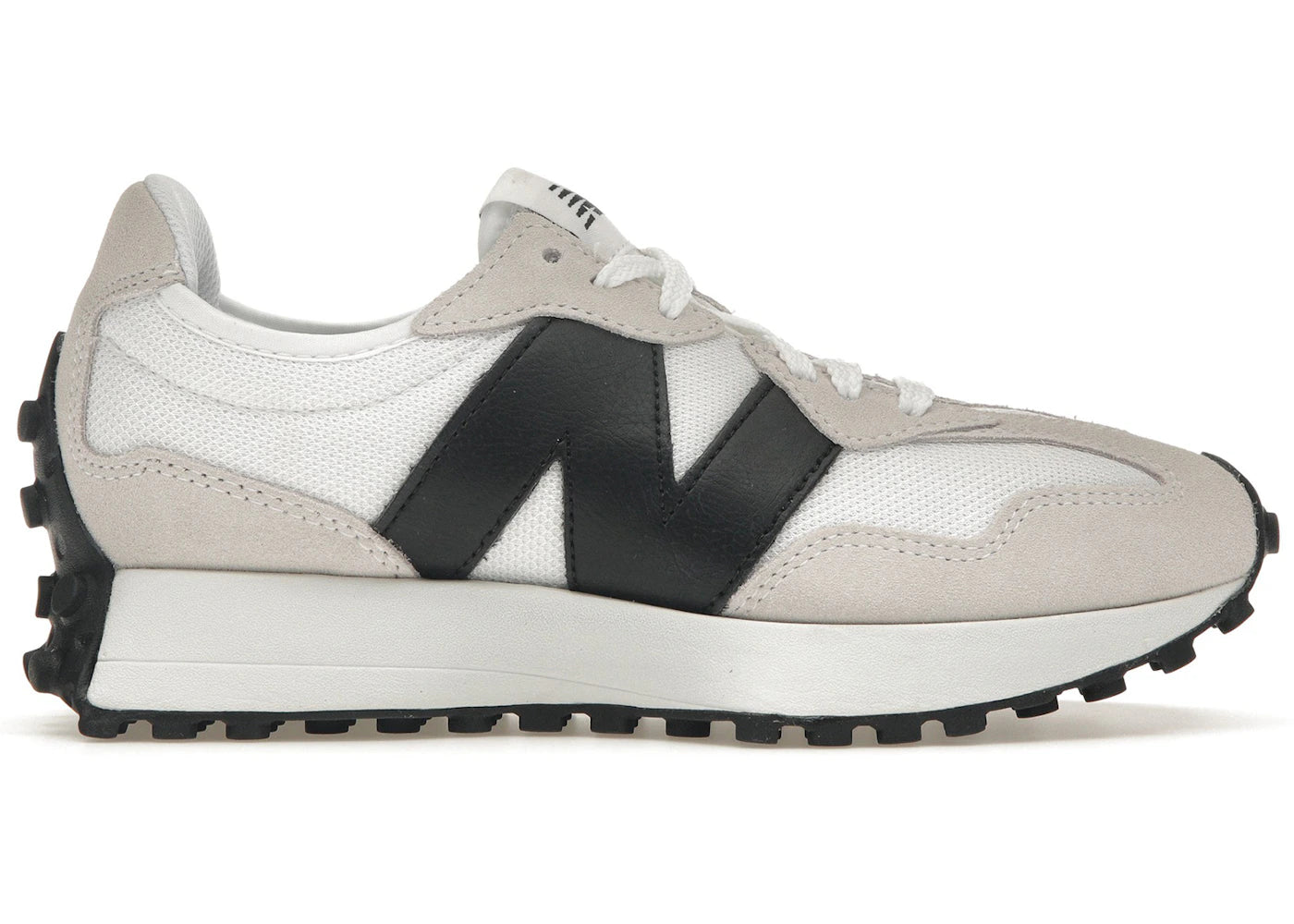 new balance 327 white black