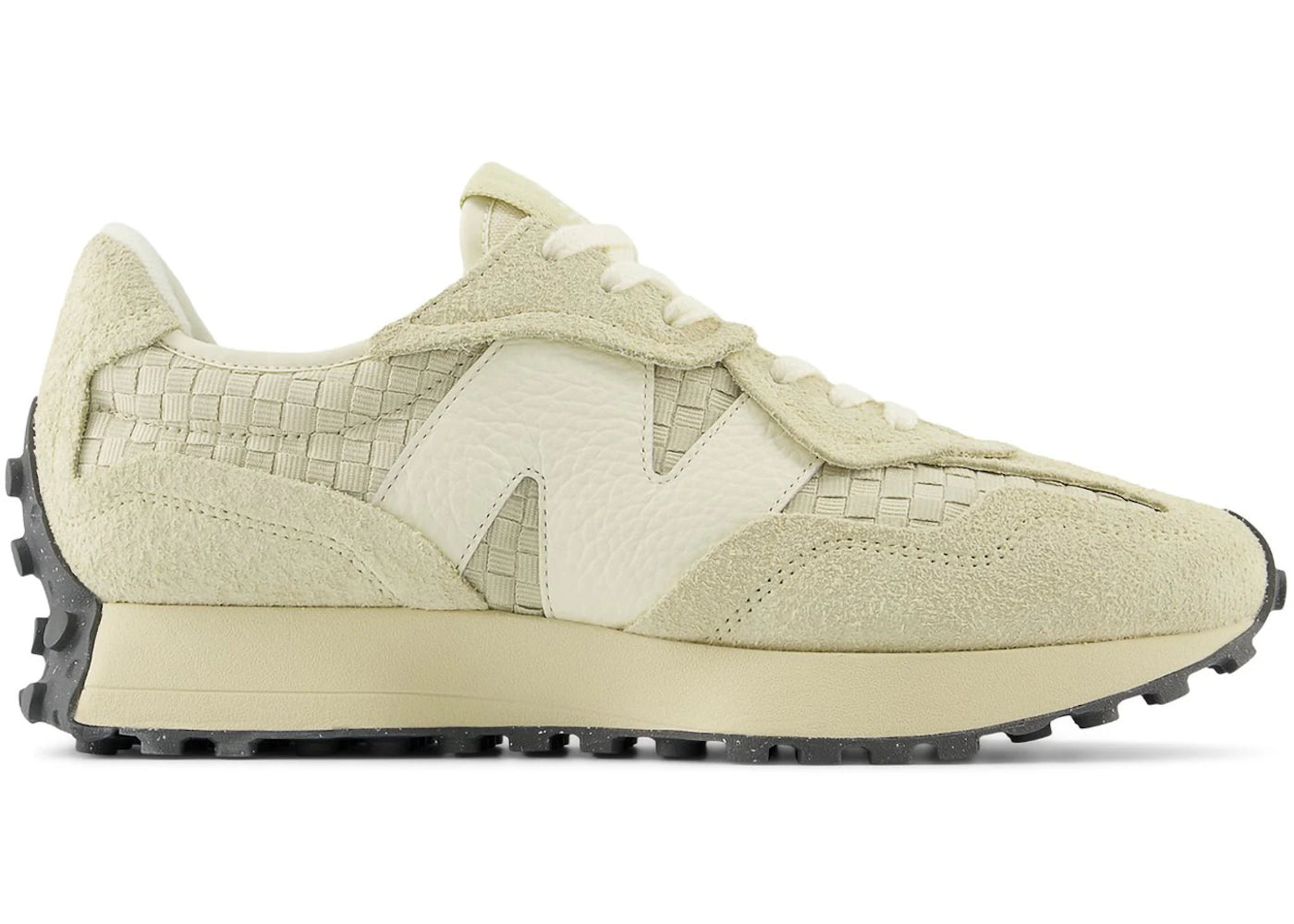 New Balance 327 Woven Pale Moss Sandstone