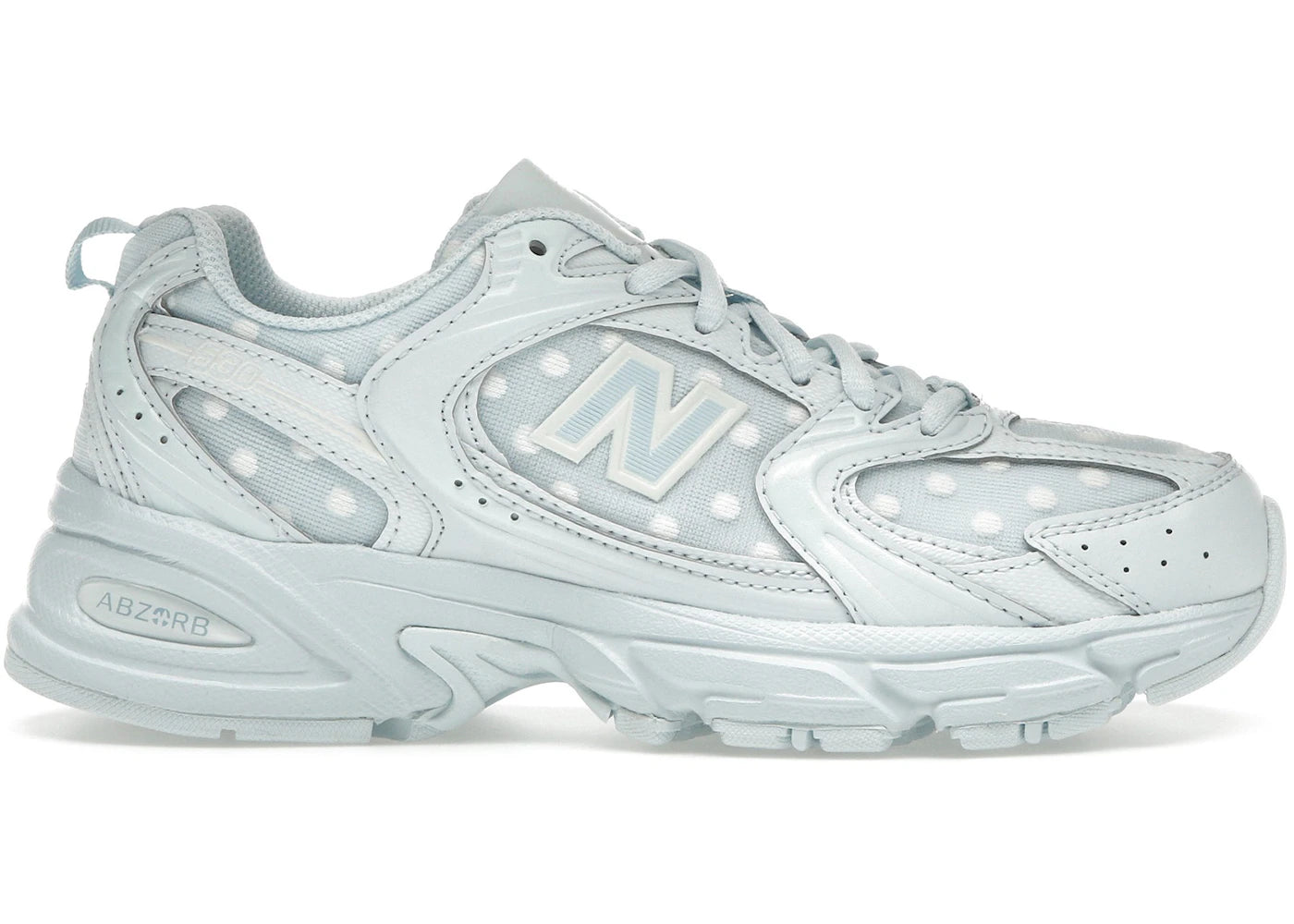 new balance 530 blue polka dot