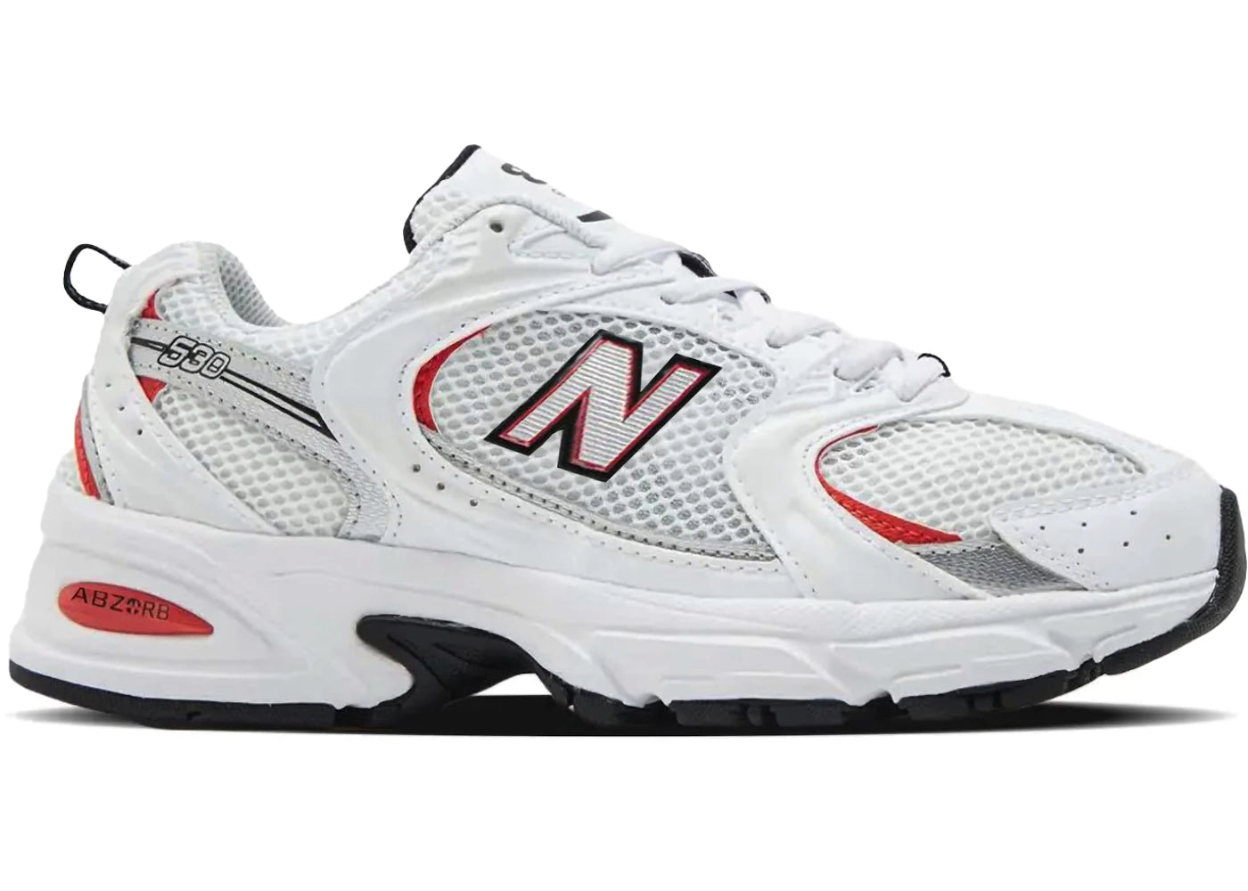 New Balance 530 White Blast Red