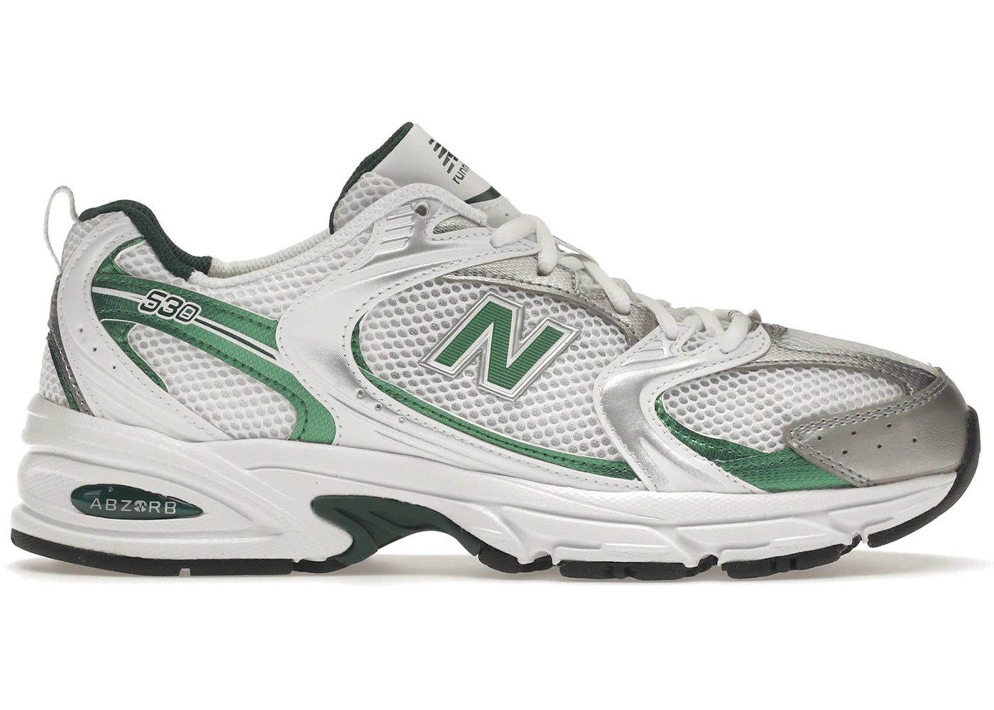 new balance 530 white nightwatch green