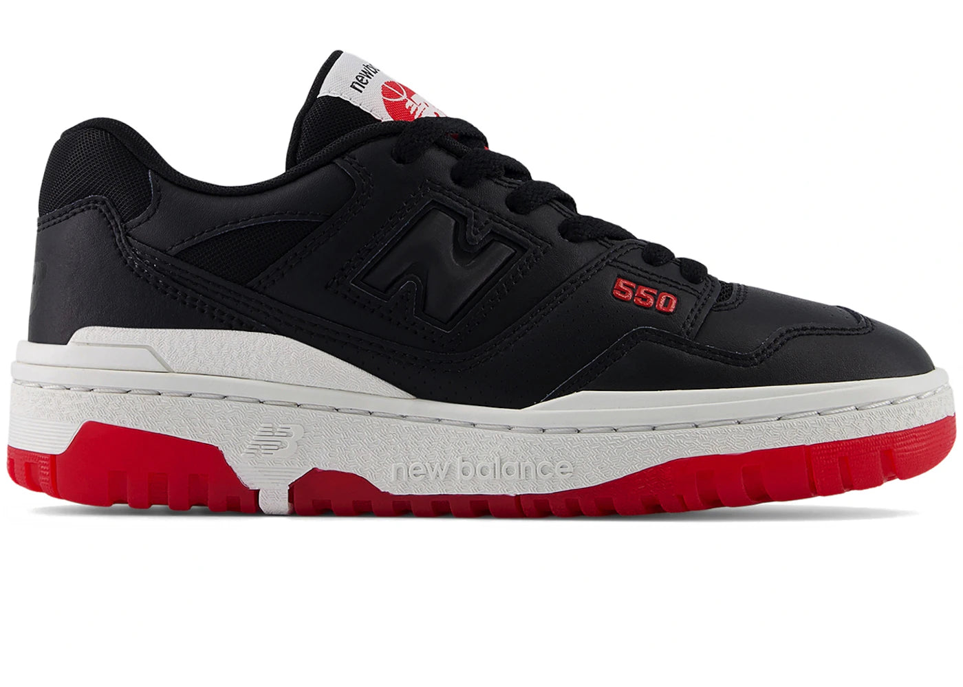 New Balance 550 Black White Red (Gs)
