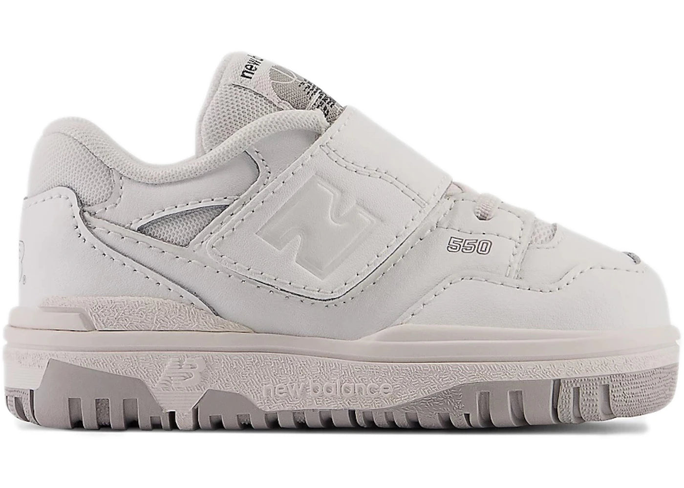 New Balance 550 Bungee Lace Strap White Grey (Td)