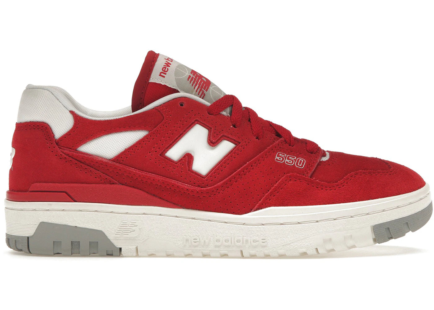 New Balance 550 Suede Pack Team Red