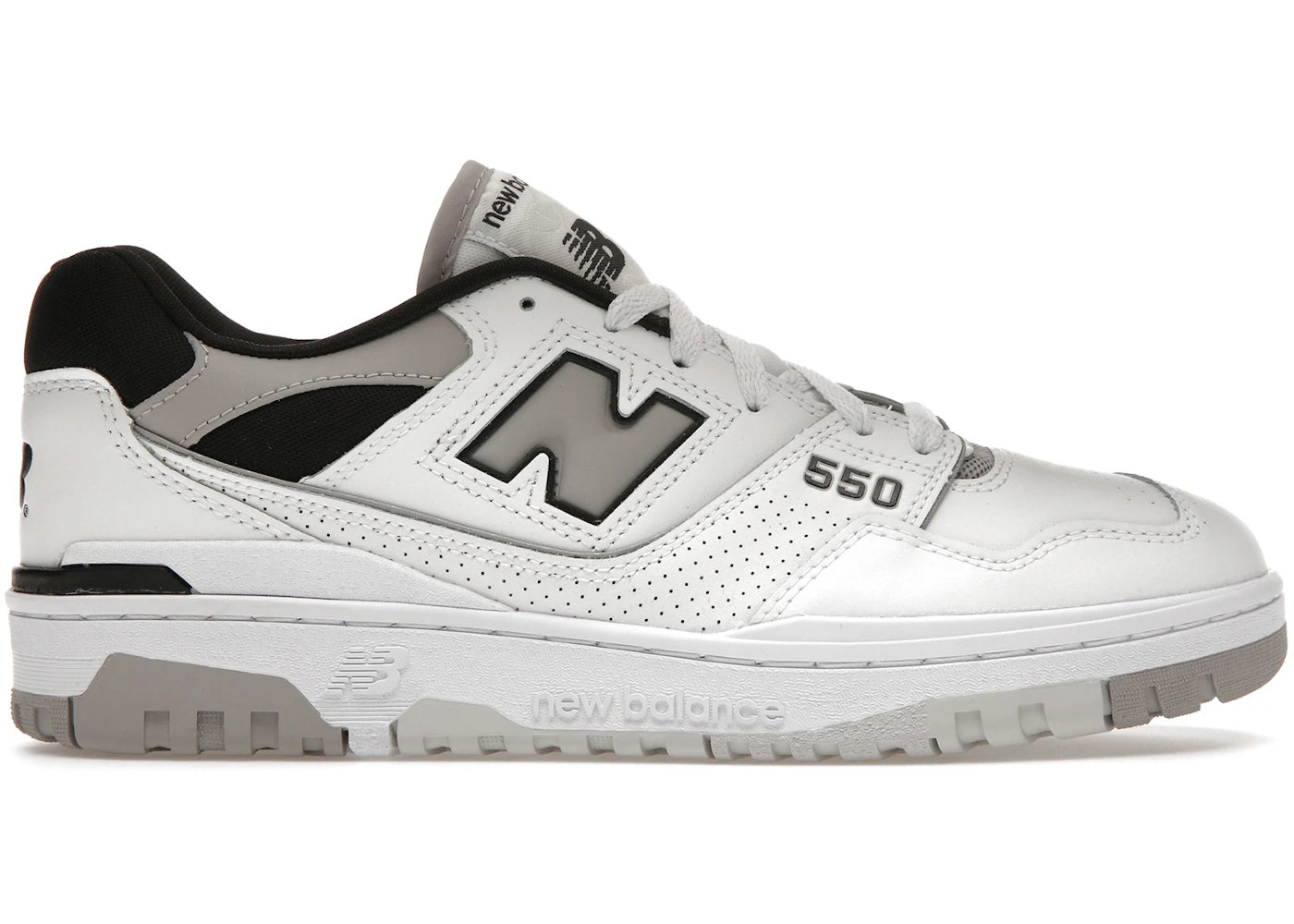 new balance 550 white concrete black