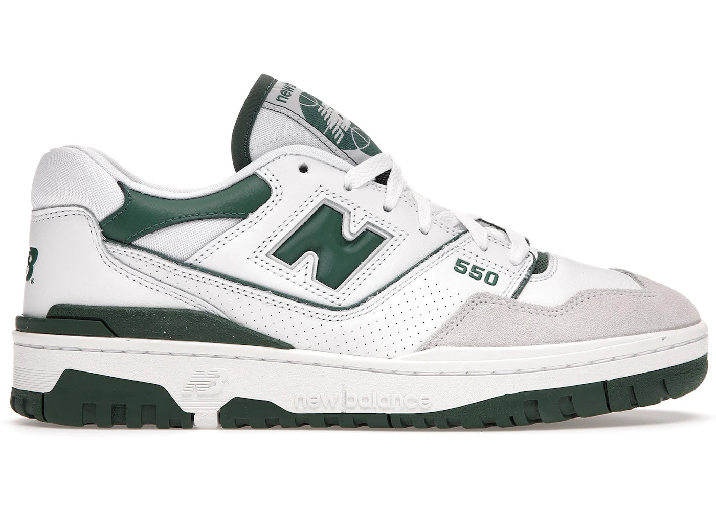 new balance 550 white green
