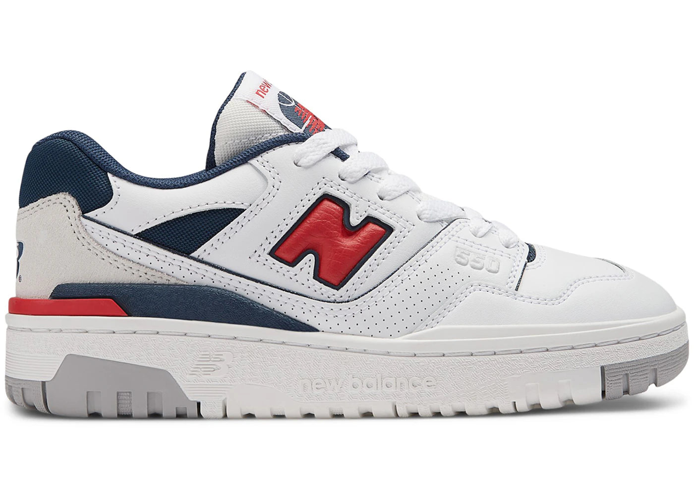 New Balance 550 White True Red (Gs)