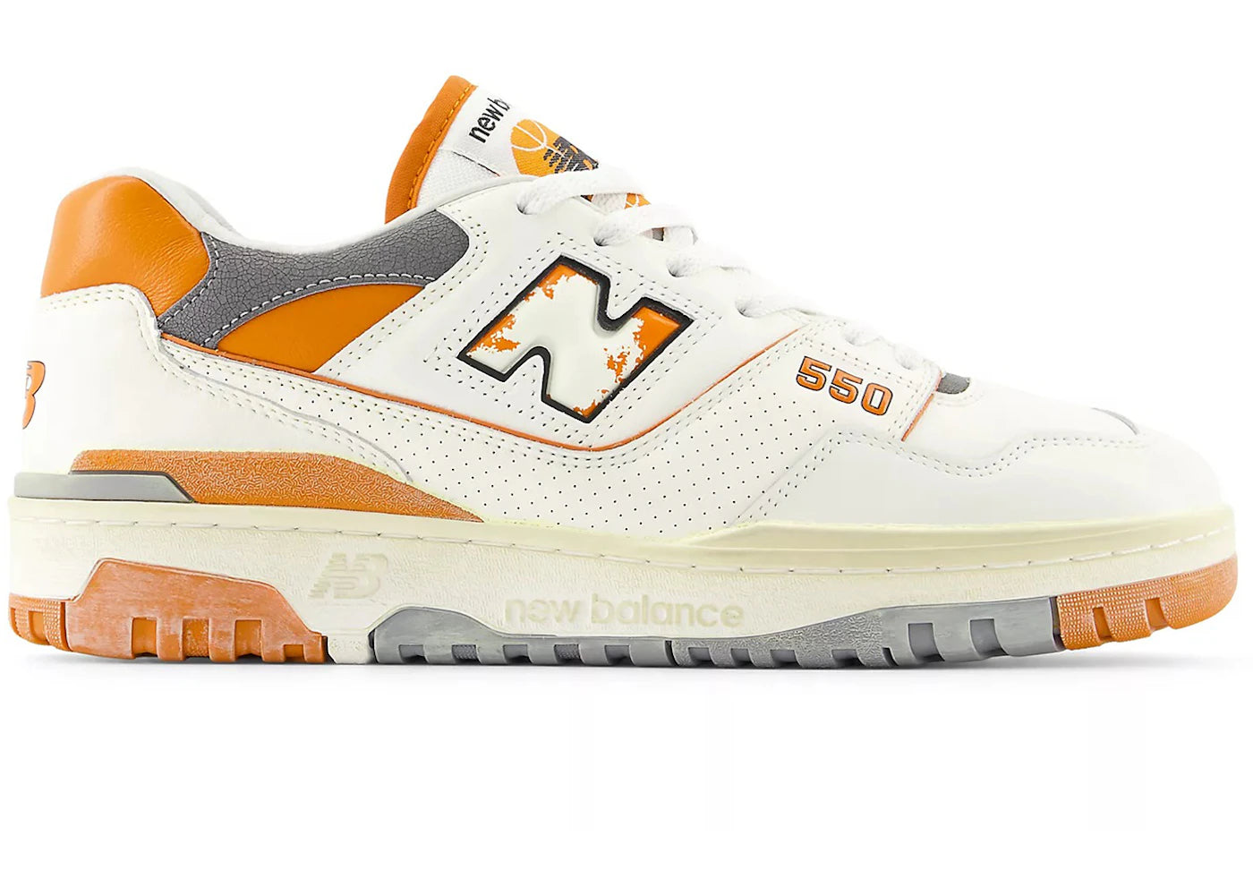 New Balance 550 White Vintage Orange