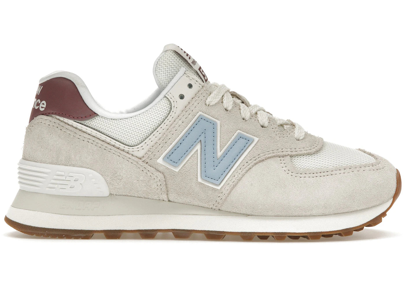 New Balance 574 Beige Baby Pink Ecru Blue (Women'S)